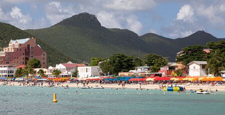 St Maarten Beachのeditorial素材