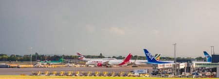 ANA and Avianca at Heathrowのeditorial素材