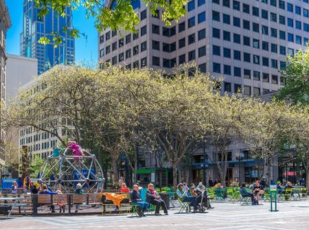 People at Westlake Parkのeditorial素材