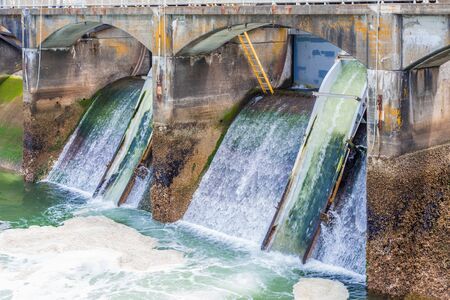 Open Sluice Gatesの写真素材