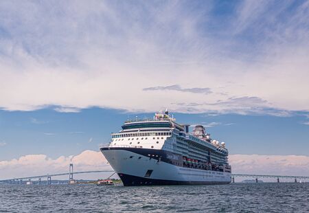 Celebrity Summit Moored in Newportのeditorial素材