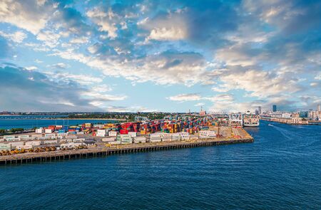 Expanse of Freight in Bostonのeditorial素材
