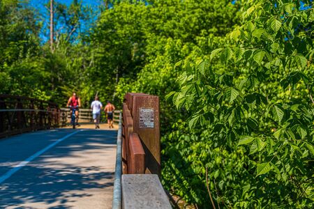 Pioneer Bridge in Parkのeditorial素材