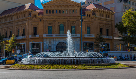 Fountain in Barcelona Square