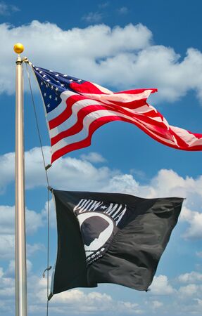 American MIA-POW Flagsの写真素材