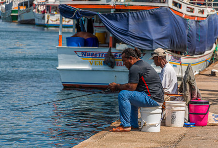 WILLEMSTAD, CURACAO - December 5, 2017: While still an industrial shipping port, Willimestad, with...