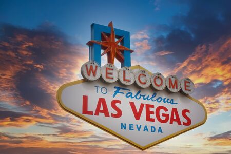 Las Vegas Sign Isolatedのeditorial素材