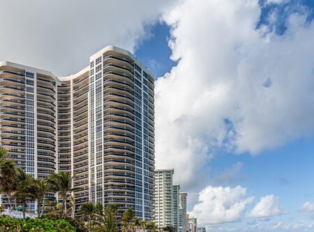 Beach Condos into Distanceの写真素材