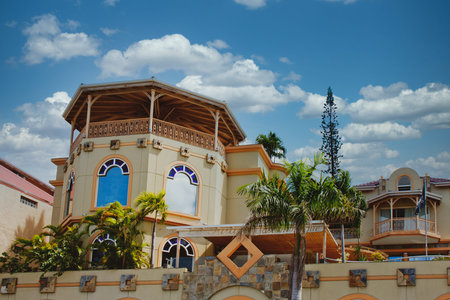 Tropical Stucco Mall in St Martin