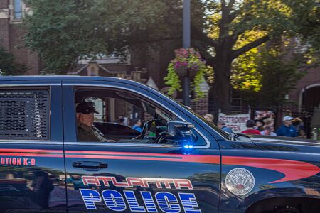 Police Officer Lookingのeditorial素材