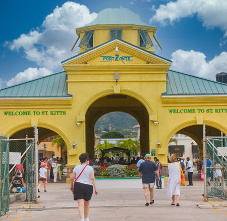 Tourists Disembarking in St Kitts