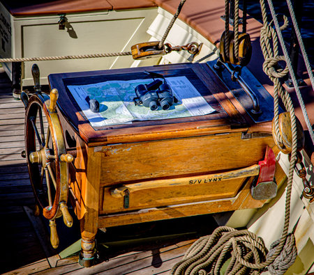 Binoculars on Nautical Charts
