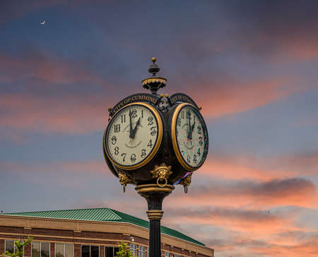 Clock City of Cumming Georgiaのeditorial素材