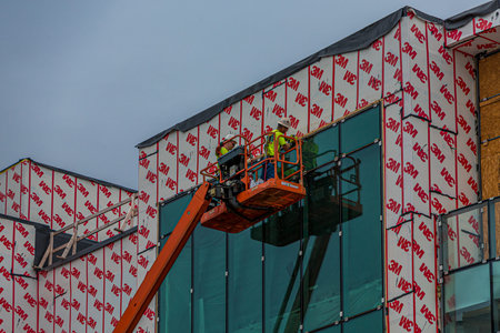 Construction Workers on HiLift