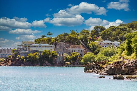 Residential Construction on Tropical Coastの写真素材