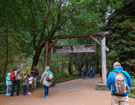 Entrance to Muir Woodsのeditorial素材