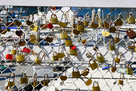 Love Locks on Fenceのeditorial素材