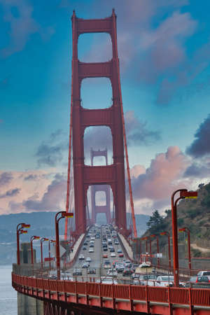 Golden Gate Toward San Franciscoのeditorial素材