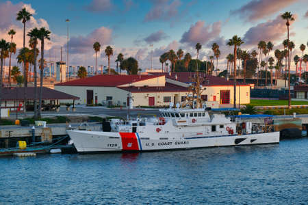 Coast Guard Docked in Los Angelesのeditorial素材