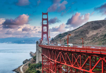 Golden Gate Bridge at Duskのeditorial素材