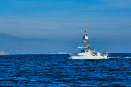 Fshing Boat in Blue Harbor