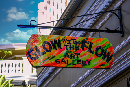 AVALON, CALIFORNIA - November 17, 2019: Avalon is a resort community with the waterfront dominated by tourism-oriented businesses on Santa Catalina Island, in the Channel Islands, off Los Angeles.のeditorial素材