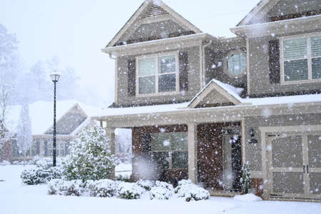 Townhouse in Blizzardのeditorial素材