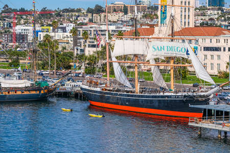 Star of India Sailboat in San Diegoのeditorial素材