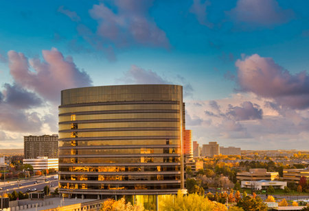 Demver Office Building in Early Morning Light