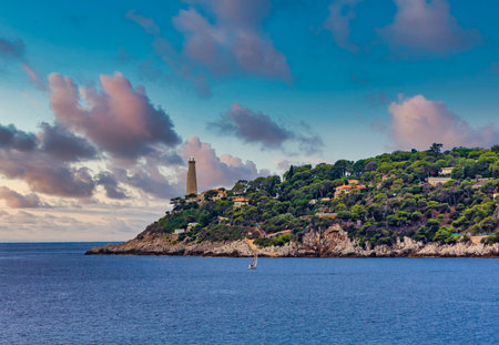 Homes and Trees on Lighthouse Point in Villefranche