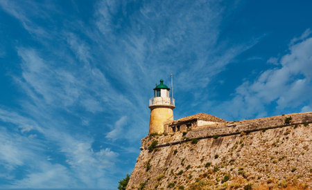 Lighthouse on Greek Fortress