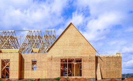 Wood Framing on New Townhouse