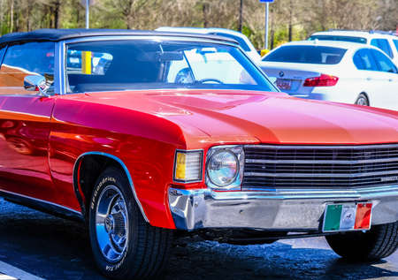 Classic Orange Chevelleのeditorial素材