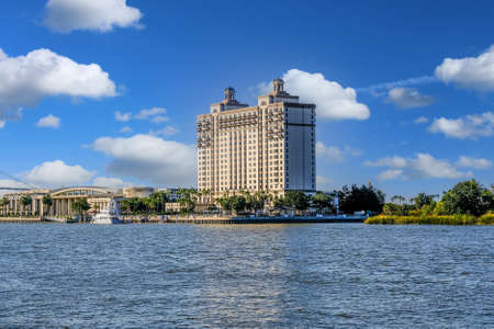 Savannah Westin Overlooking the Riverのeditorial素材