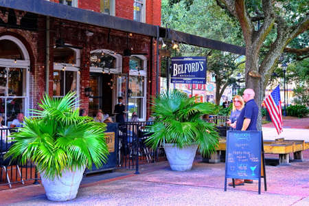 Belfords Restaurant in City Market Savannahのeditorial素材