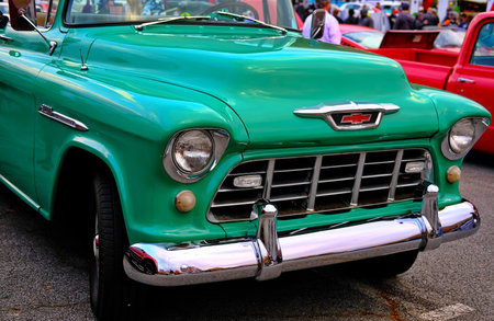 Classic Green Chevy Pickup