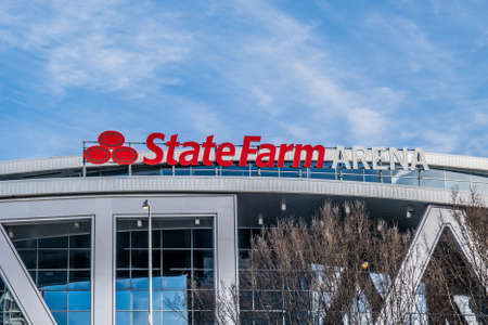 Sign on State Farm Arenaのeditorial素材