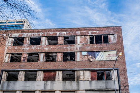 Abandoned Old Brick Buildingのeditorial素材