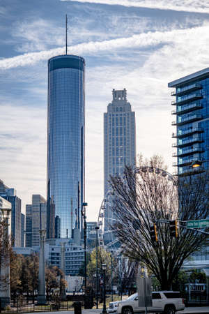 View of Atlanta from Centennial Parkのeditorial素材