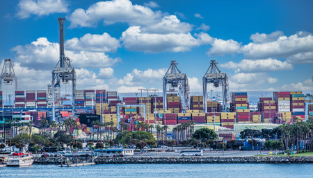 Shipping Port in Long Beach