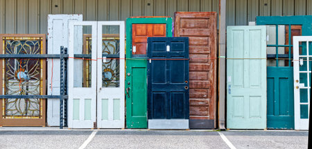 Old Doors at an antique Market