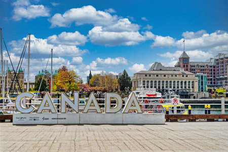 Canada Sign in Victoriaのeditorial素材