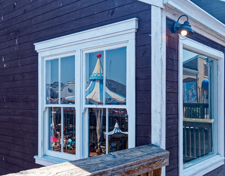 Reflection of Carousel at Pier 39