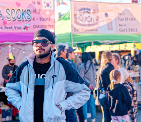 Look Out in Richmond Night Marketのeditorial素材