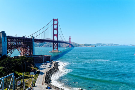 Golden Gate Bridge in San Franciscoのeditorial素材