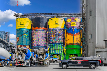 Grail Silos on Granville Islandのeditorial素材