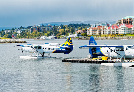 Harbour Air Seaplane in Victoriaのeditorial素材