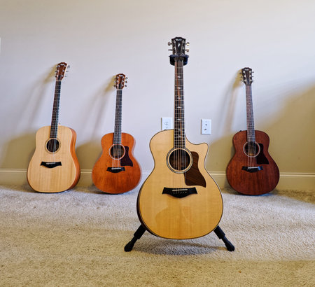 Four Guitars in Home Studioのeditorial素材