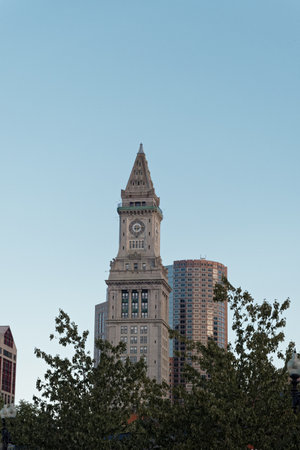 Custom House Against Morning Skyのeditorial素材