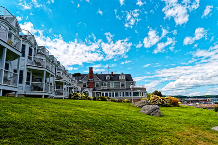 Bar Harbor Inn Across Grassy Lawn